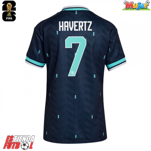 Alemania Kai Havertz #7 Segunda Equipación Mujer Mundial 2026 Manga Corta